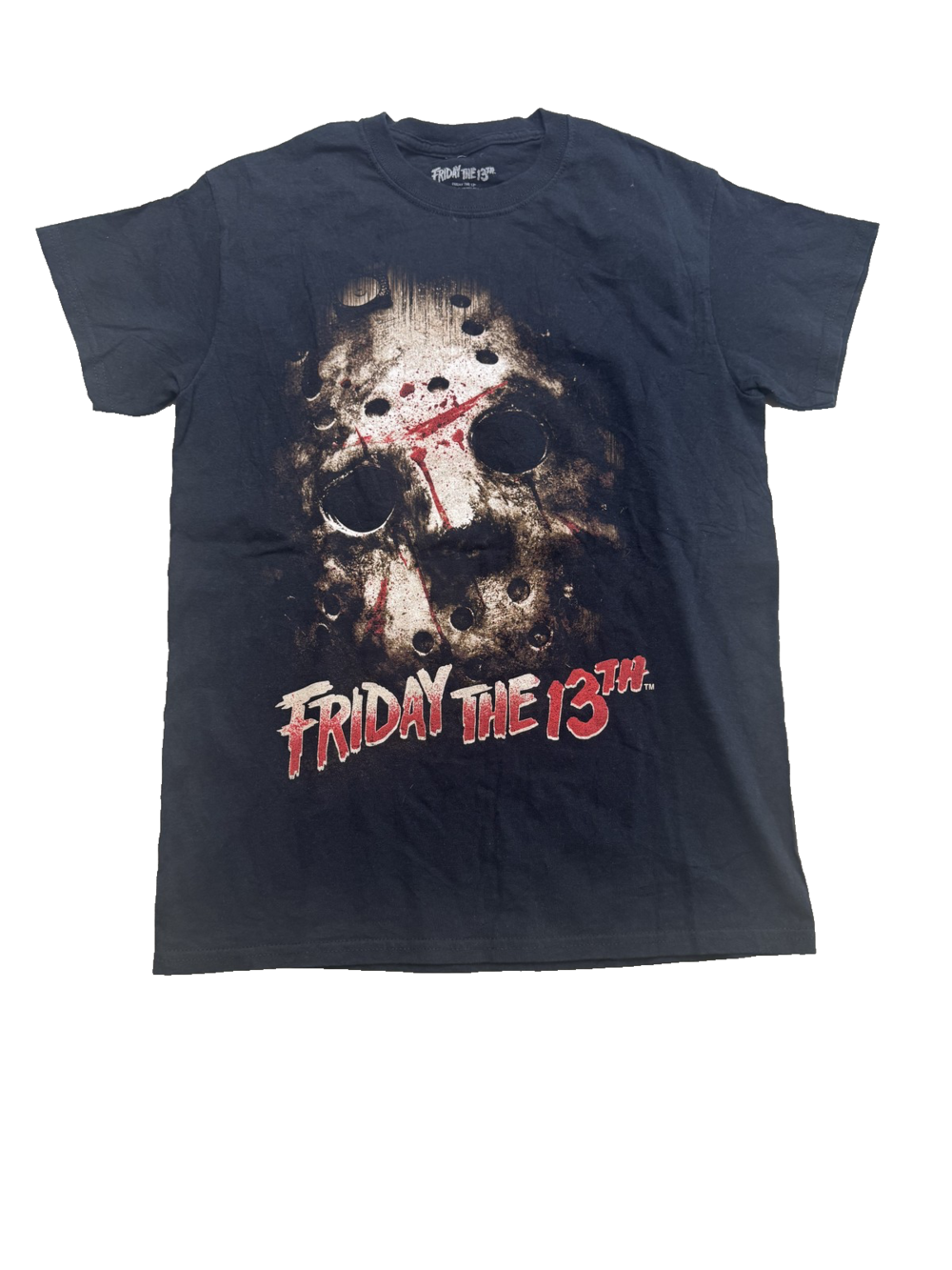 Friday The 13th Shirt Mens Small Black Horror Movie Jason Mask Tee Halloween
